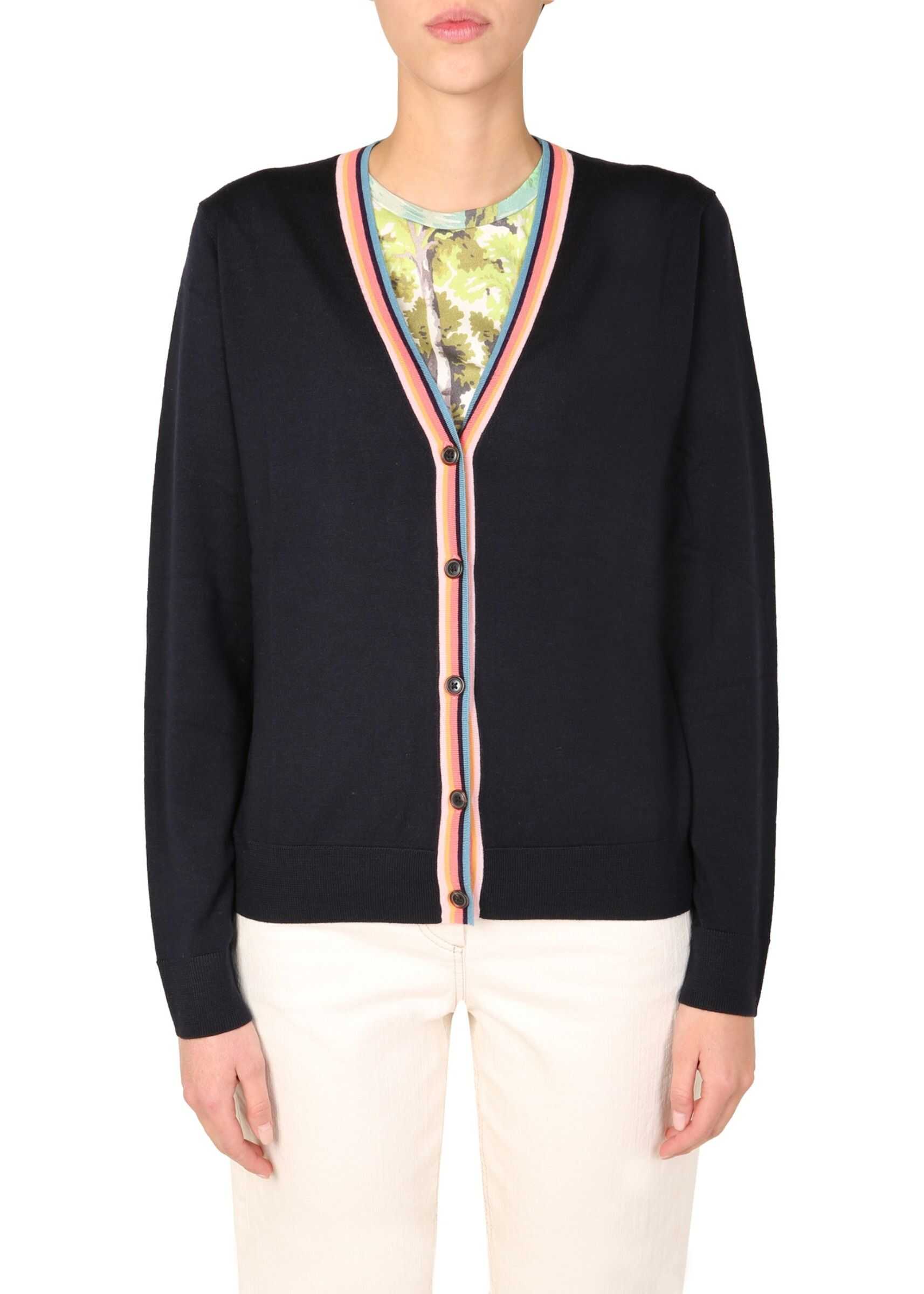 Paul Smith V-Neck Cardigan BLUE