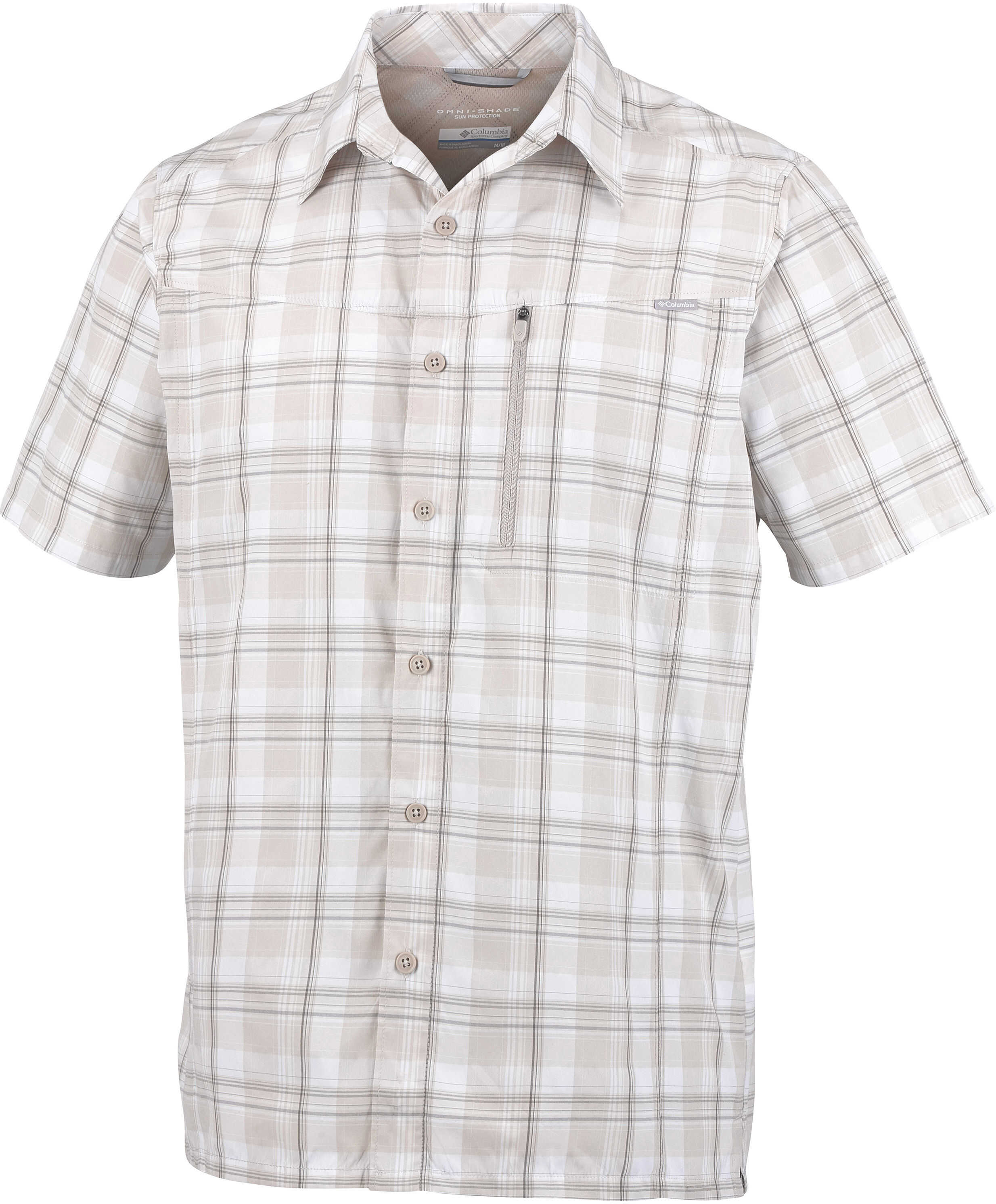 Columbia Silver Ridge Plaid Ss Shirt AM1055 Fossil Plaid