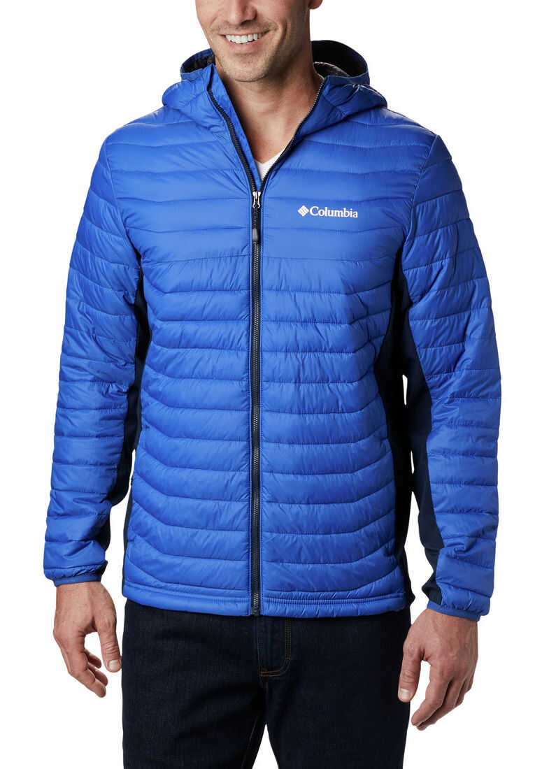 Columbia Powder Pass Hooded Jacket 1773271 Azul Collegiate Navy