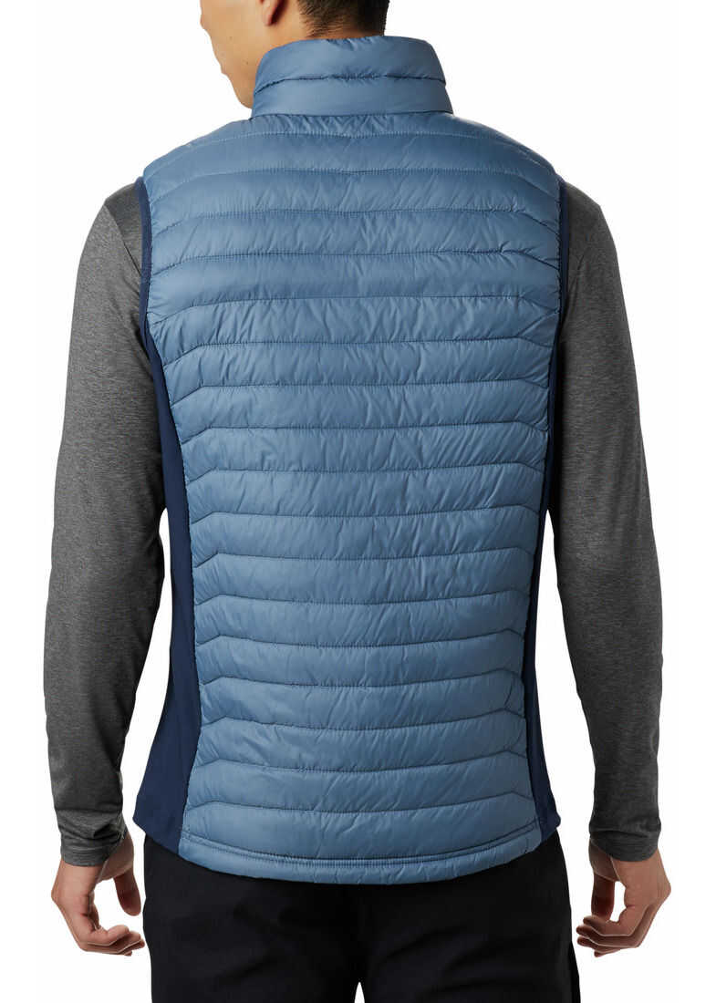 Columbia Mens Powder Pass Vest 1842414441 Mountain Collegiate Navy