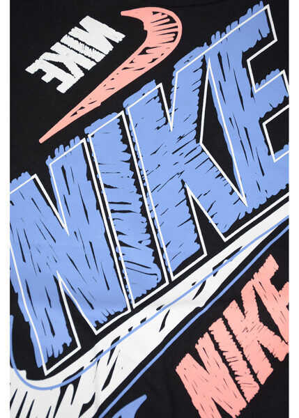 Tricouri Nike Logo-Print T-Shirt Black Baieti (BM 8052825) 2