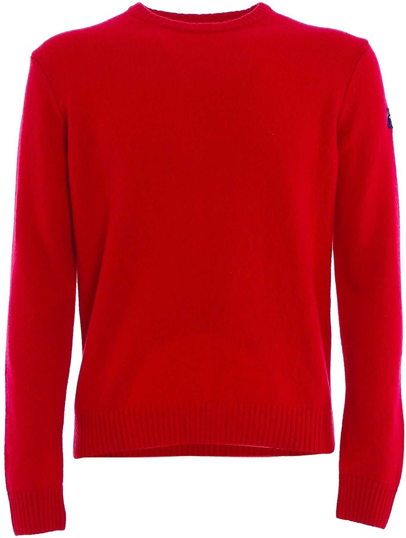 Paul&Shark Virgin Wool Crewneck Sweater Red