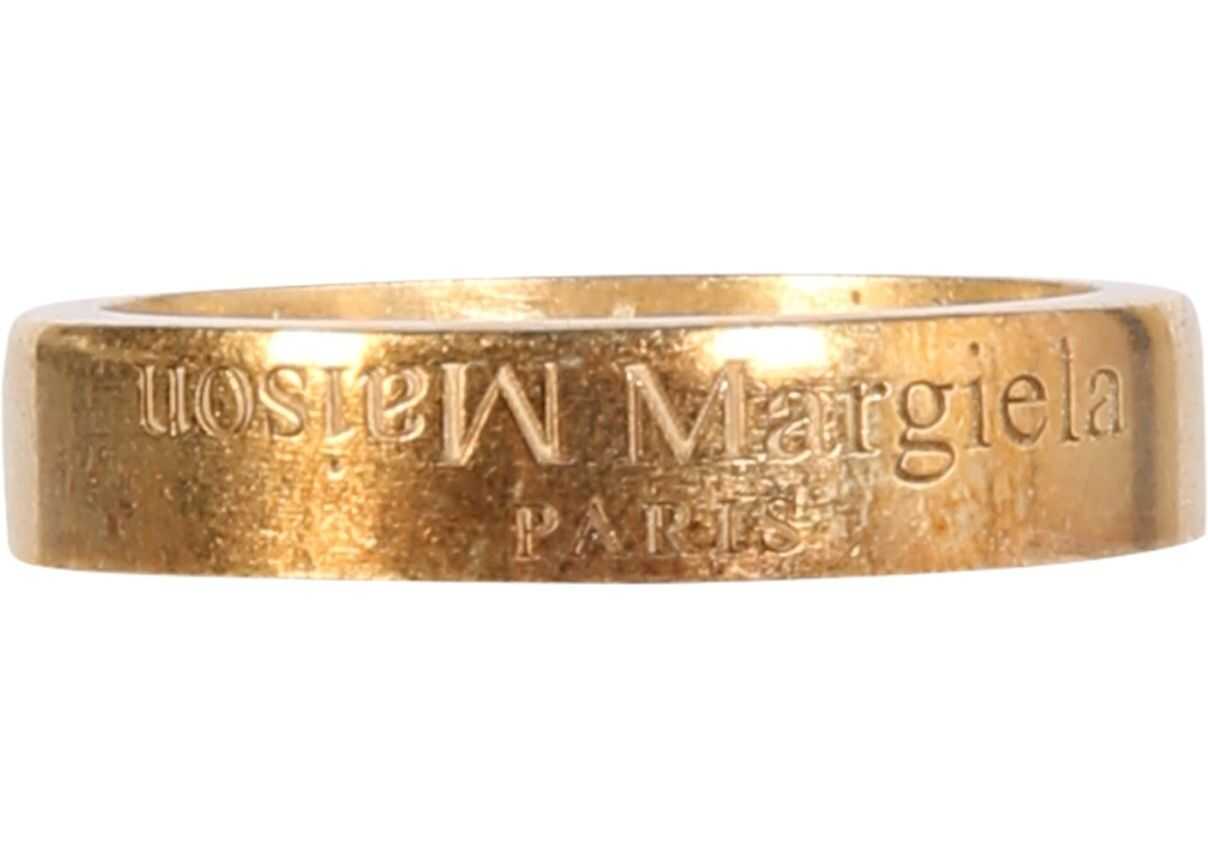 Maison Margiela Thin Ring With Logo GOLD