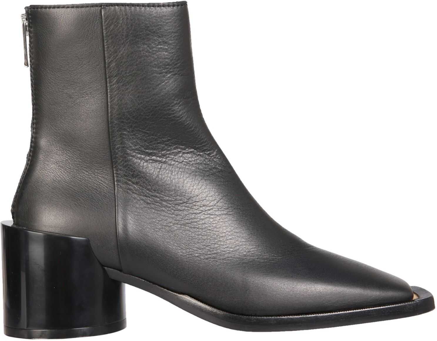 MM6 Maison Margiela Leather Boots BLACK