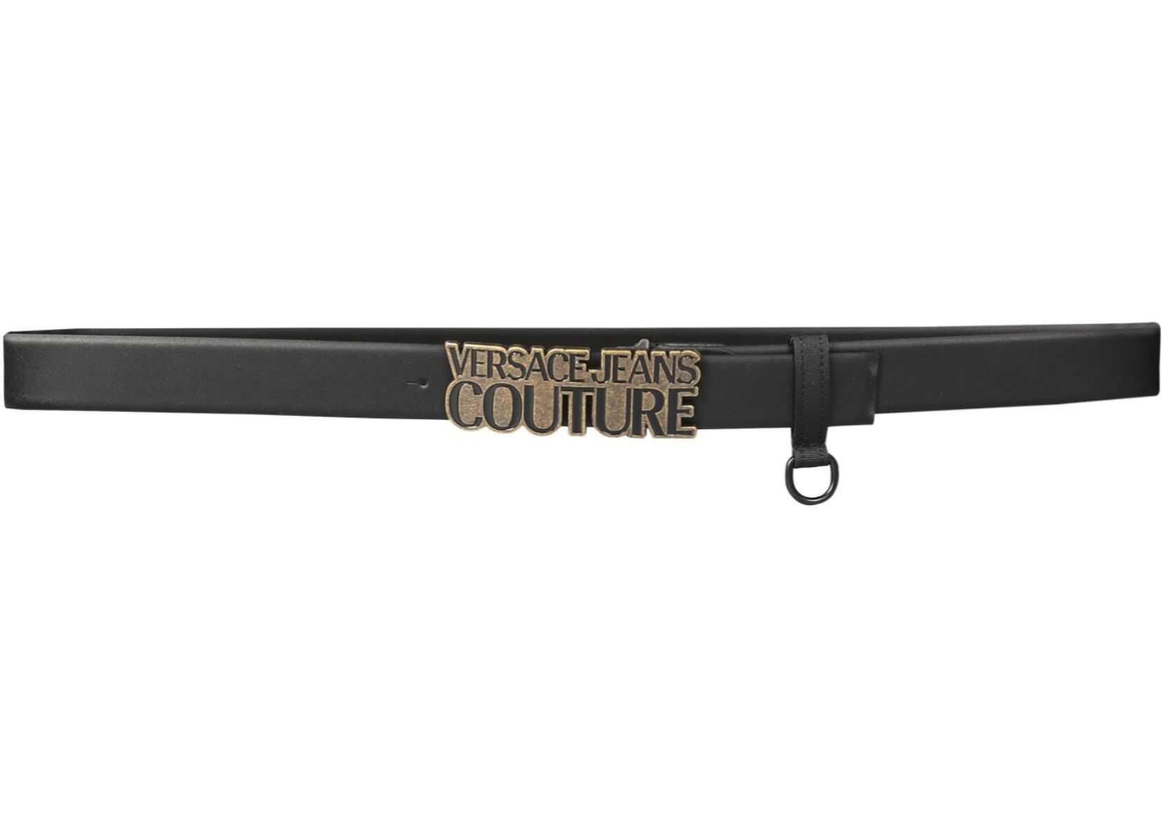Versace Jeans Couture Leather Belt BLACK