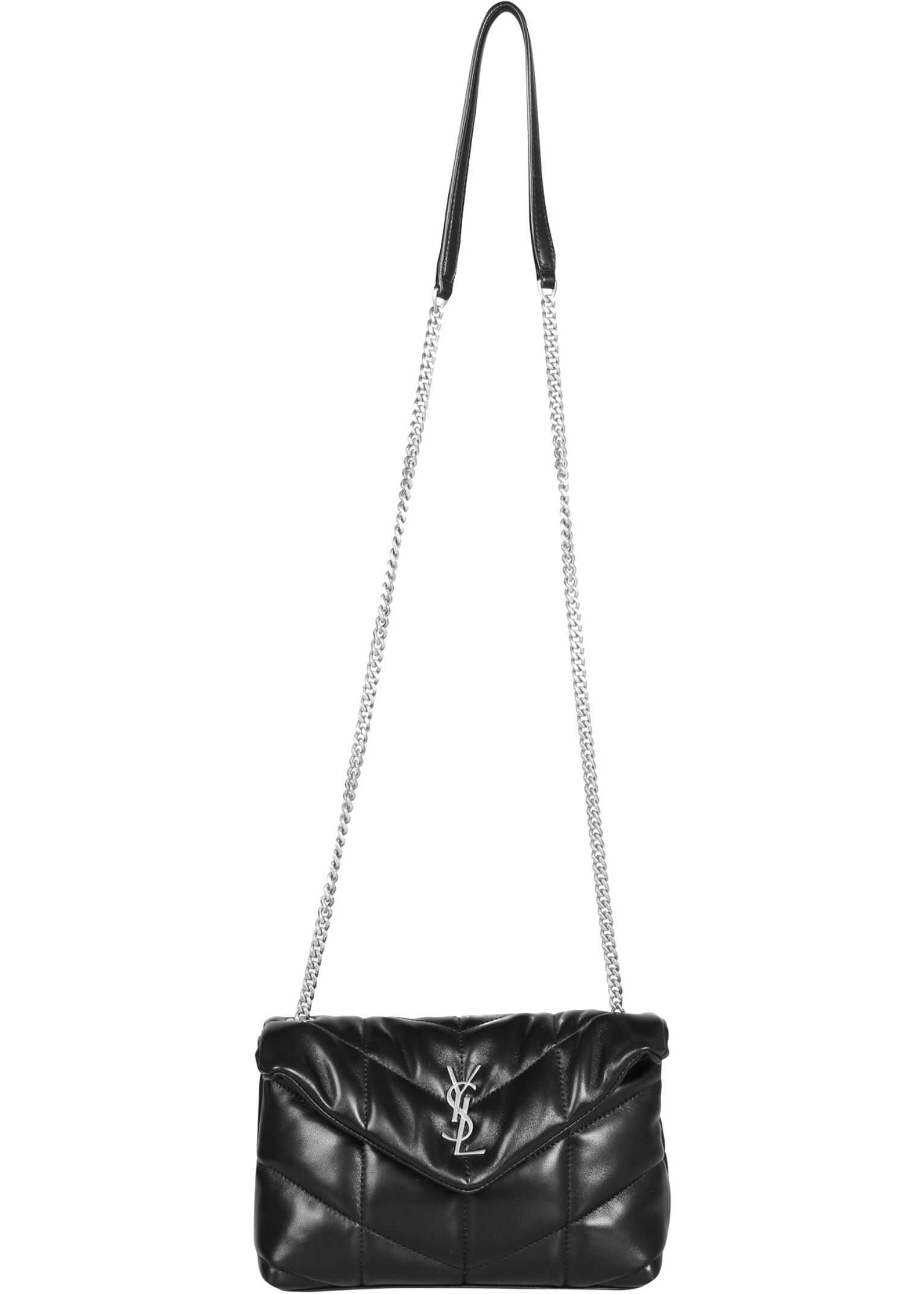 Saint Laurent Loulou Puffer Mini Bag BLACK