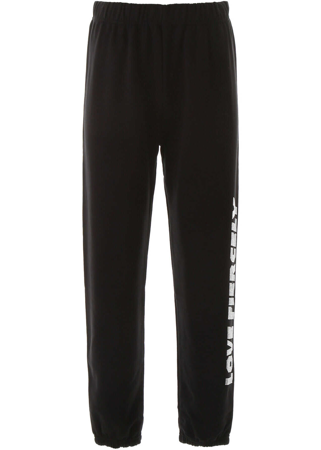 Chiara Ferragni Love Fiercely Pants With Crystals* BLACK