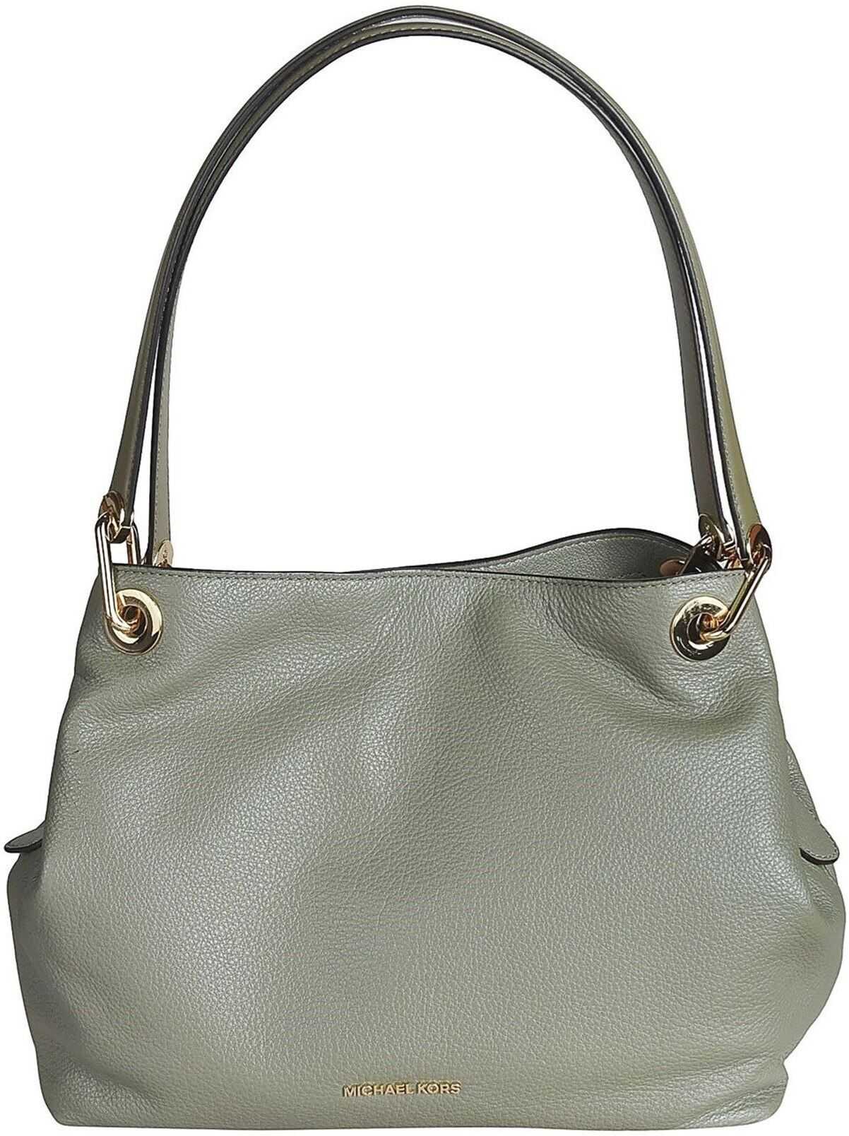 Michael Kors Maxi Raven Shoulder Bag Green