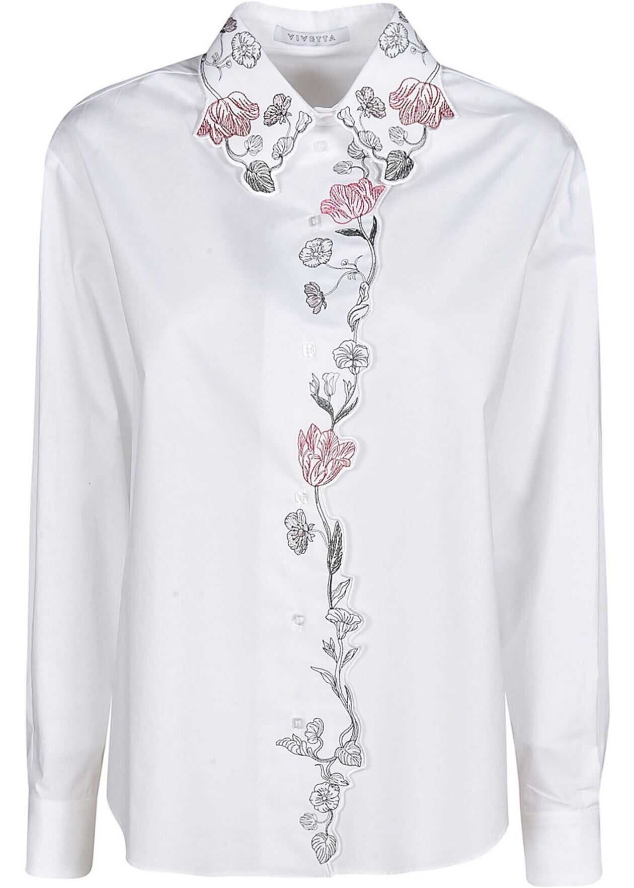 Vivetta Floral Detailed Shirt White