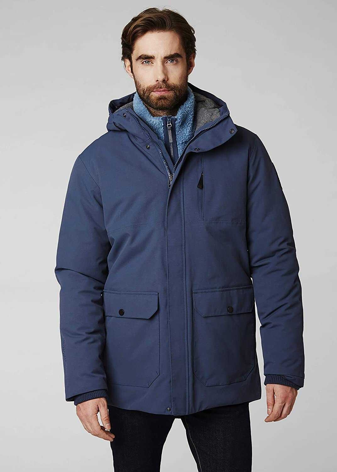 Helly Hansen Urban Long Jacket 53181_283 North Sea Blue