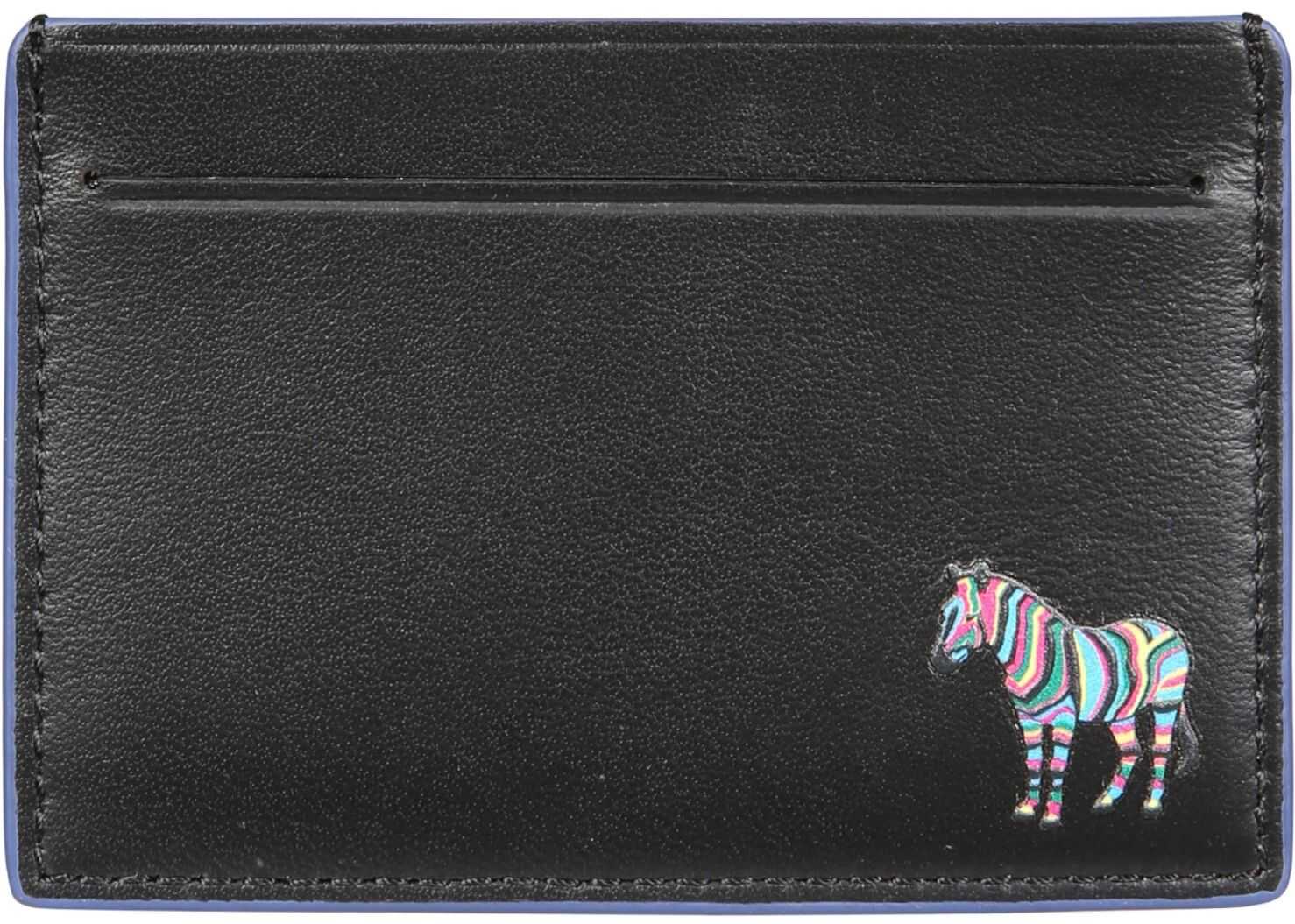 PS by Paul Smith Leather Card Holder BLACK