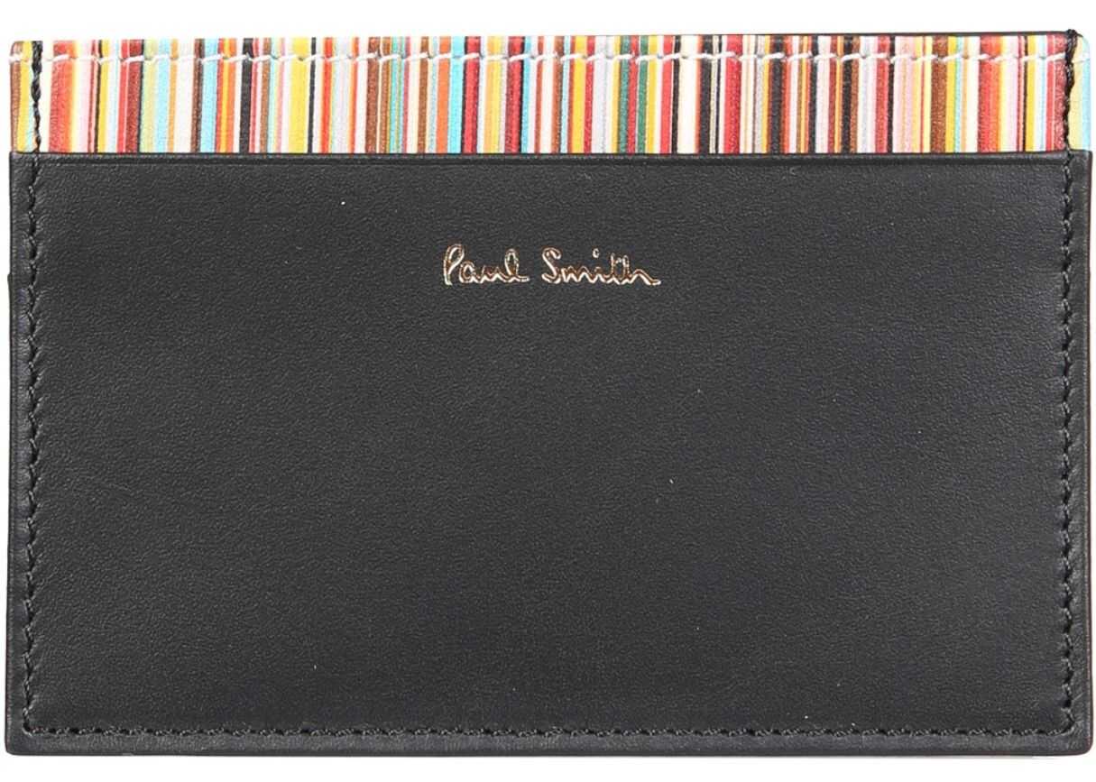 Paul Smith Leather Card Holder BLACK