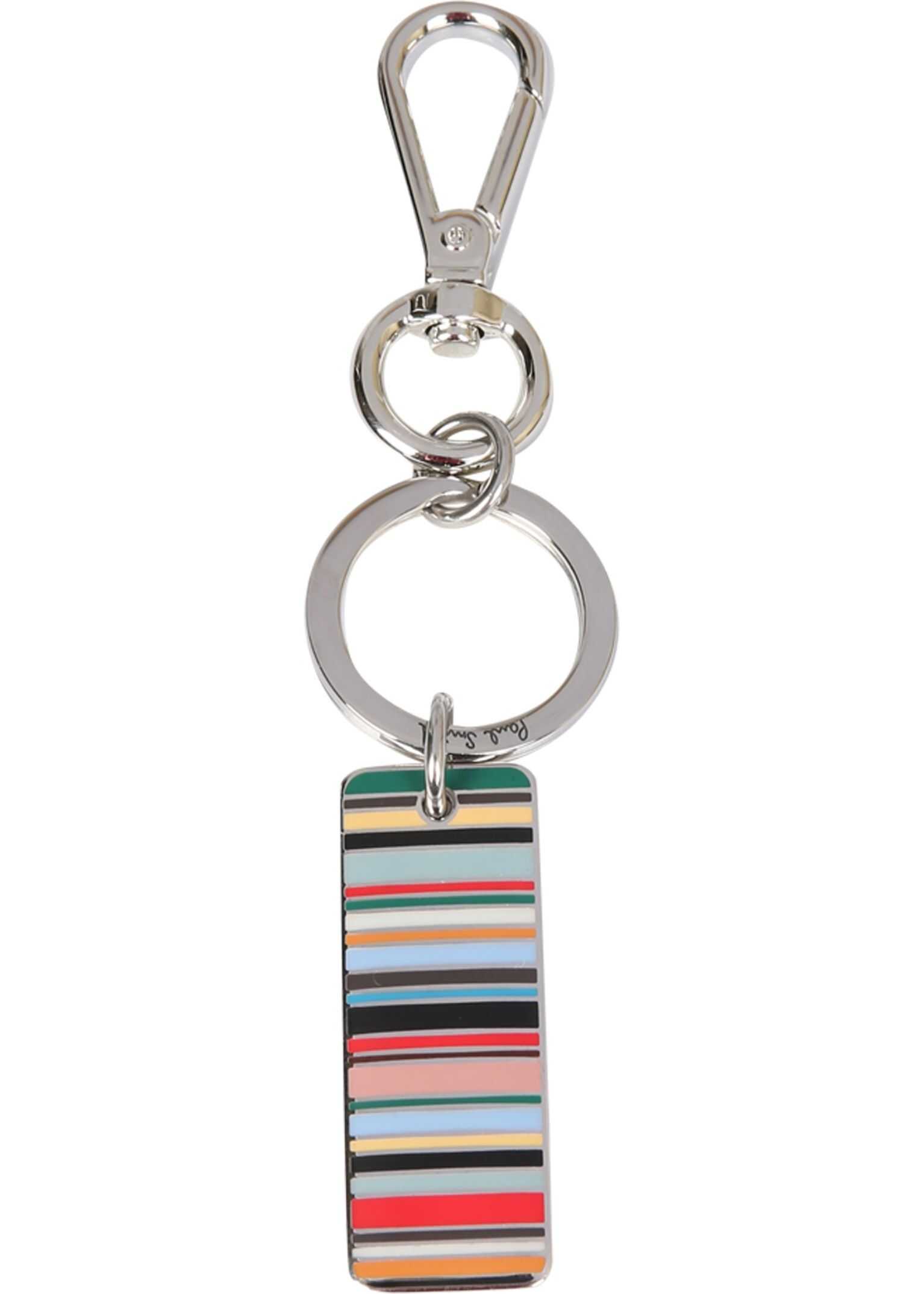 Key Ring With Striped Tag