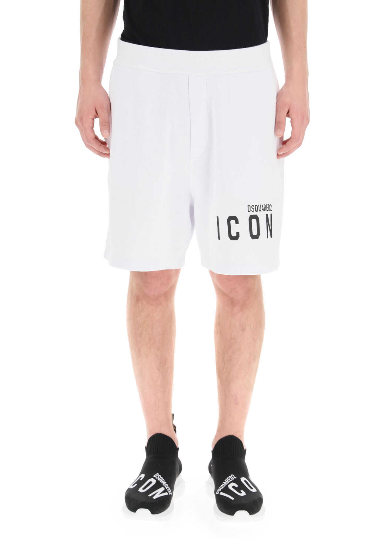 DSQUARED2 Short Sweatpants Icon WHITE