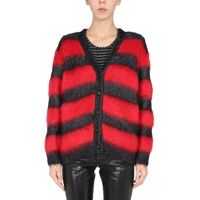 Cardigane Lamé Striped Knit Cardigan Femei