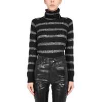 Pulovere casual Striped Sweater With Sequins Femei