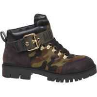 Incaltaminte Moschino Camo Calf Hair Boots In Green