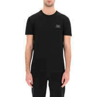 Tricouri Cotton T-Shirt With Logo Plaque Barbati