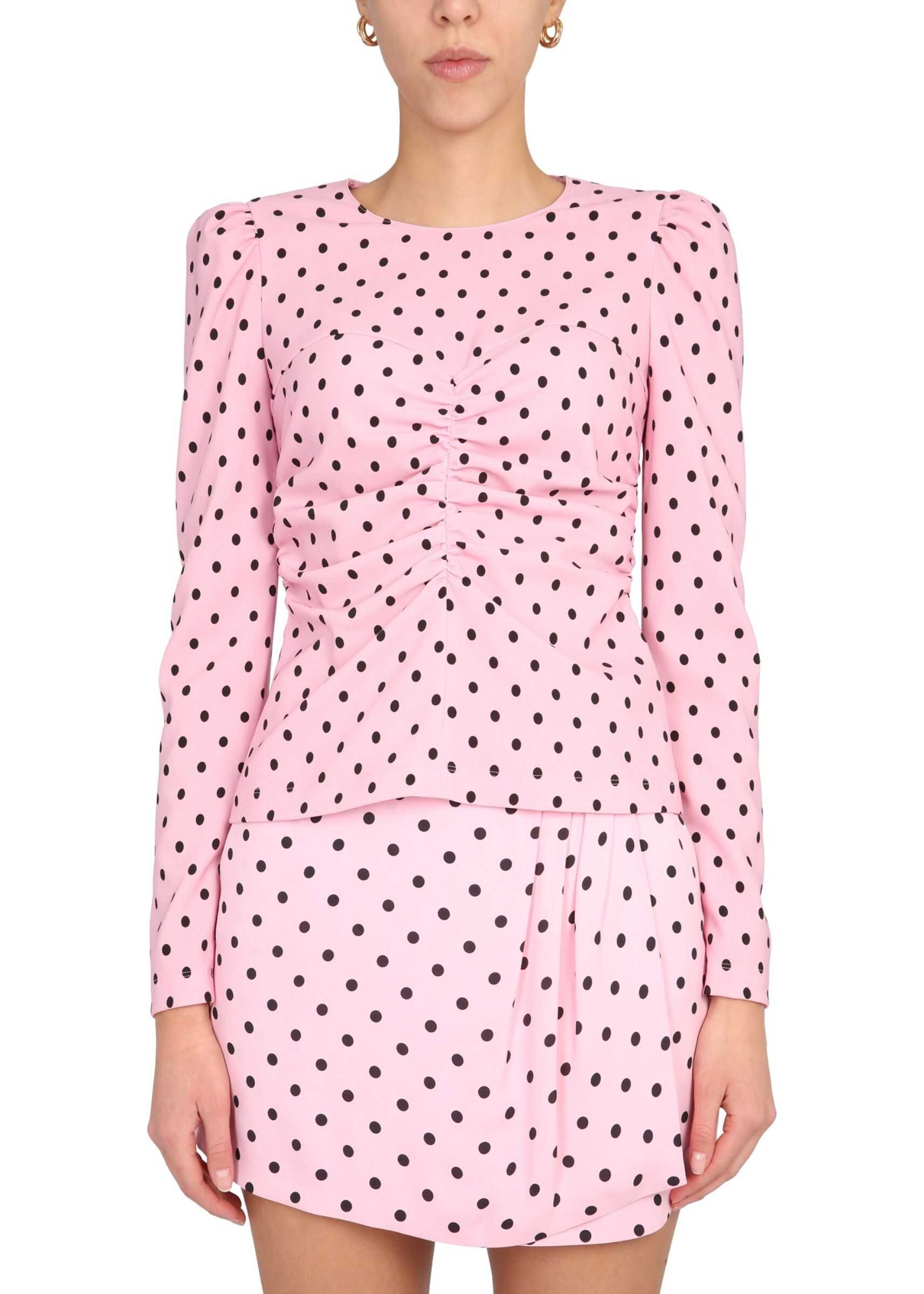 RED VALENTINO Draped Top PINK