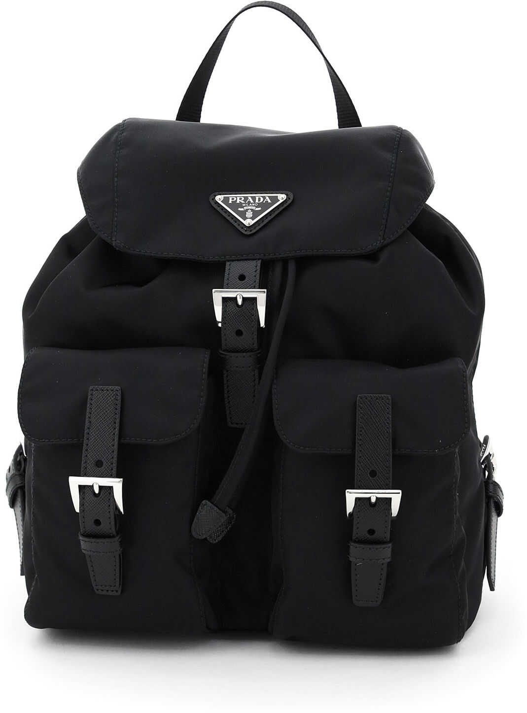 Prada Small Backpack In Vela Fabric 1BZ677 V OOO V44 NERO