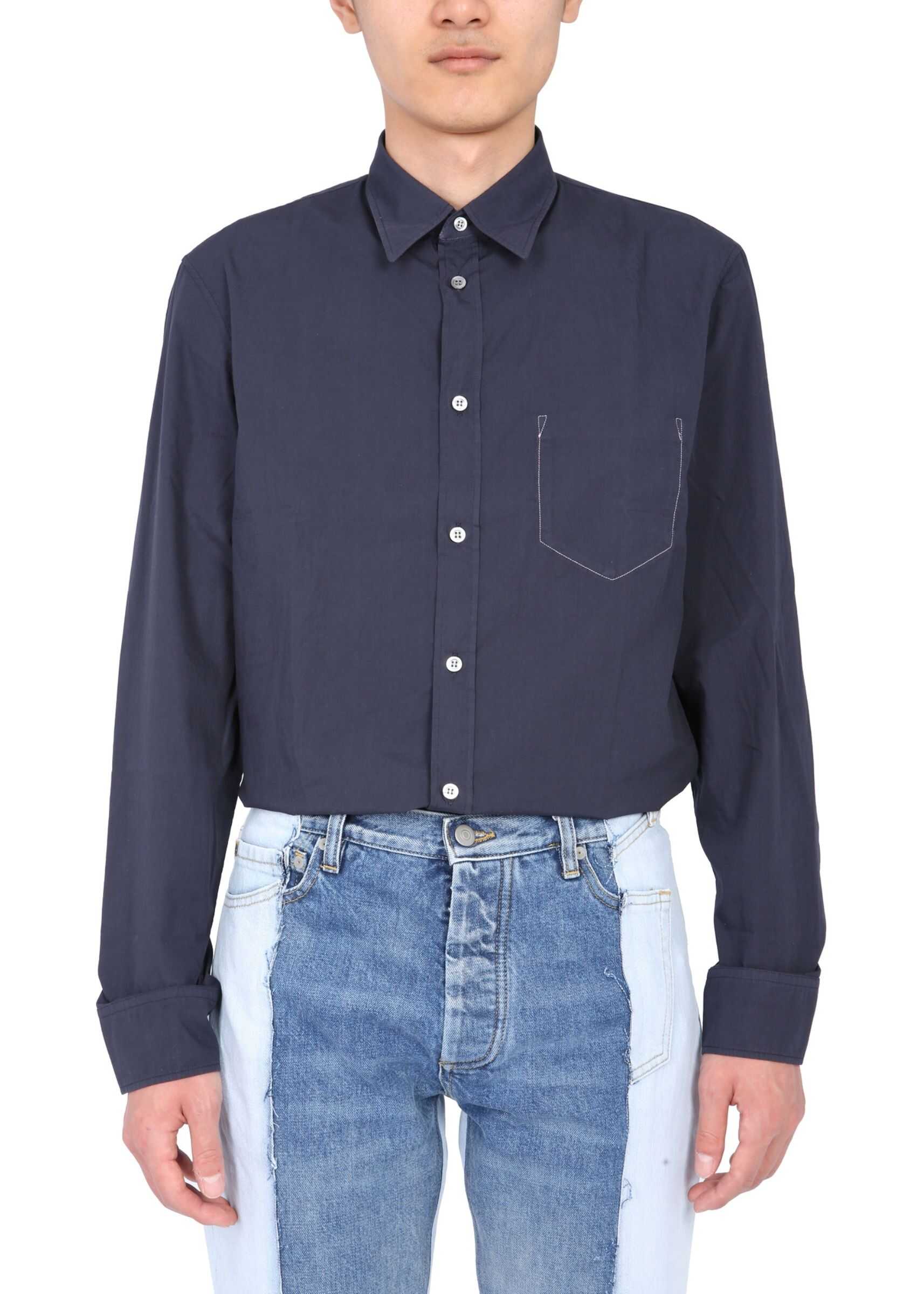 Maison Margiela Regular Fit Shirt BLUE