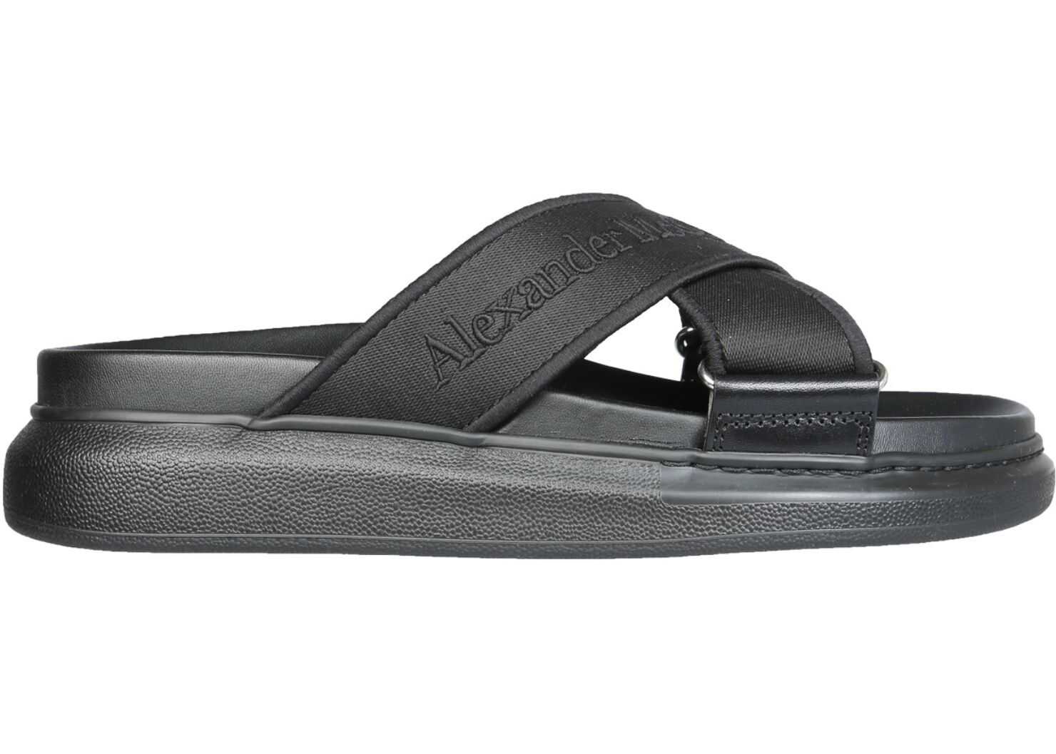 Alexander McQueen Hybrid Oversize Sandals BLACK