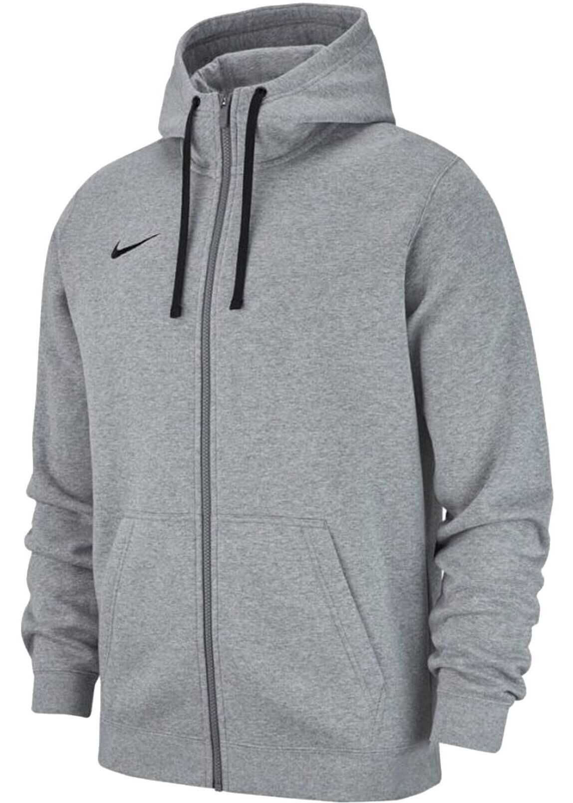 Nike Bluza M Hoodie Fz Flc Tm Club19 AJ1313 Gri/Argintiu