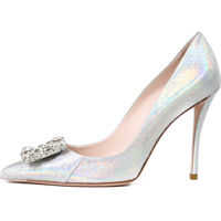 Pantofi cu toc Pumps Flower Strass Femei