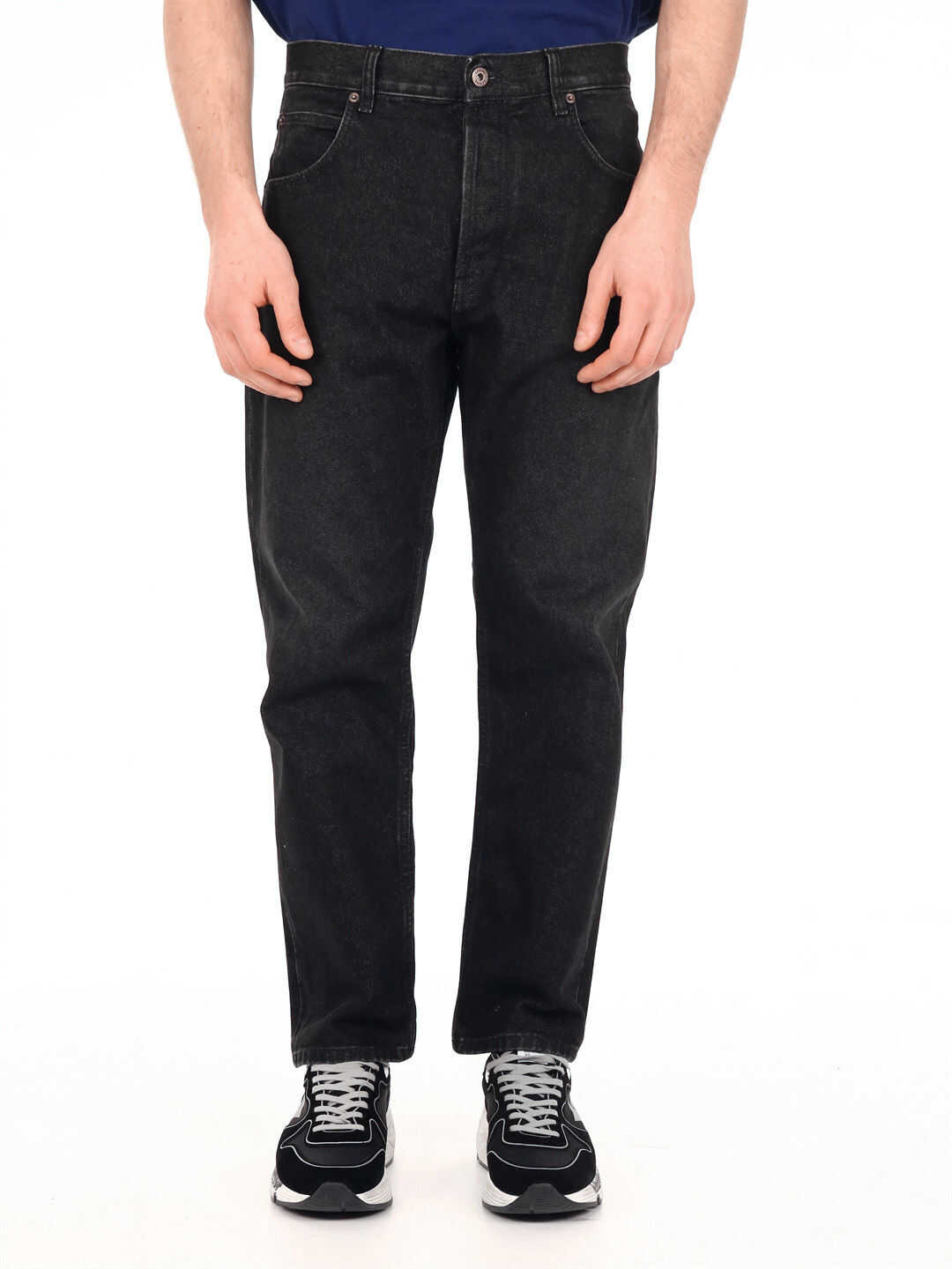 Loewe Tapered Jeans In Cotton H526Y04W10 Black