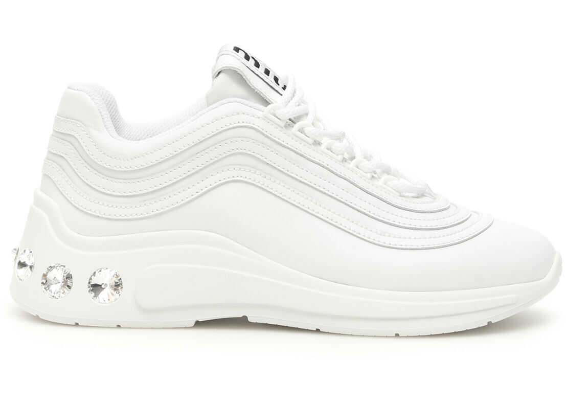 Miu Miu Runner Sneakers 5E841C 3L4A BIANCO