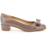 Pantofi cu toc Salvatore Ferragamo Patent Vara Pumps