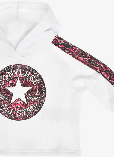 Hanorace Converse All Star Printed Sweatshirt White Baieti (BM 8108815) 2