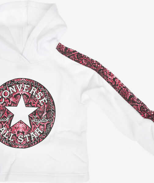 Hanorace Converse All Star Printed Sweatshirt White Baieti (BM 8108818) 2