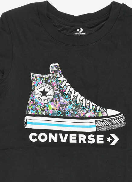 Tricouri Converse Printed T-Shirt Black Baieti (BM 8108824) 2