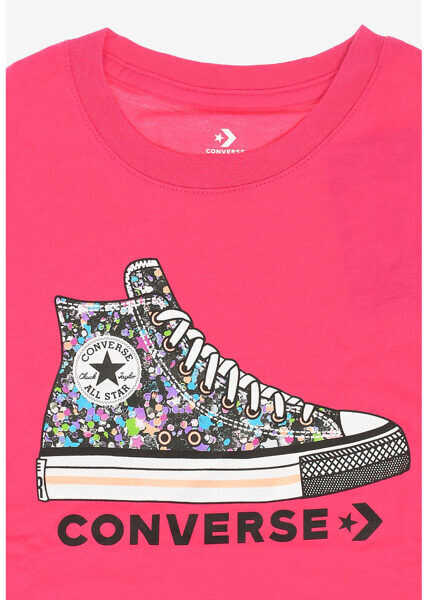 Tricouri Converse All Star Printed T-Shirt Pink Baieti (BM 8108845) 2