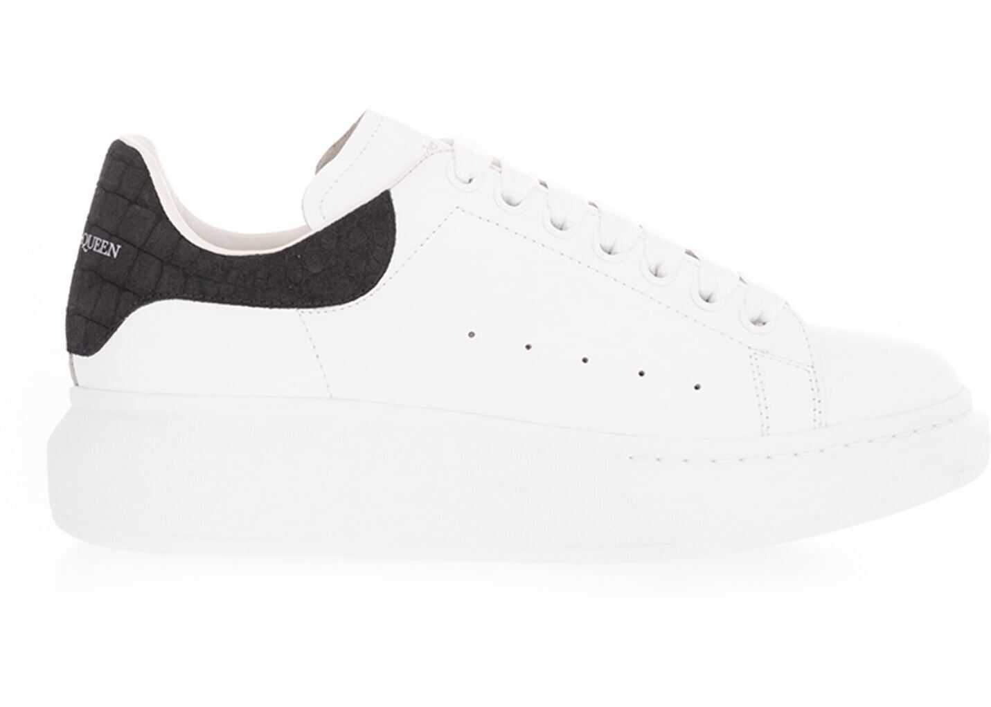 Alexander McQueen Oversized Sole Sneakers In White Black