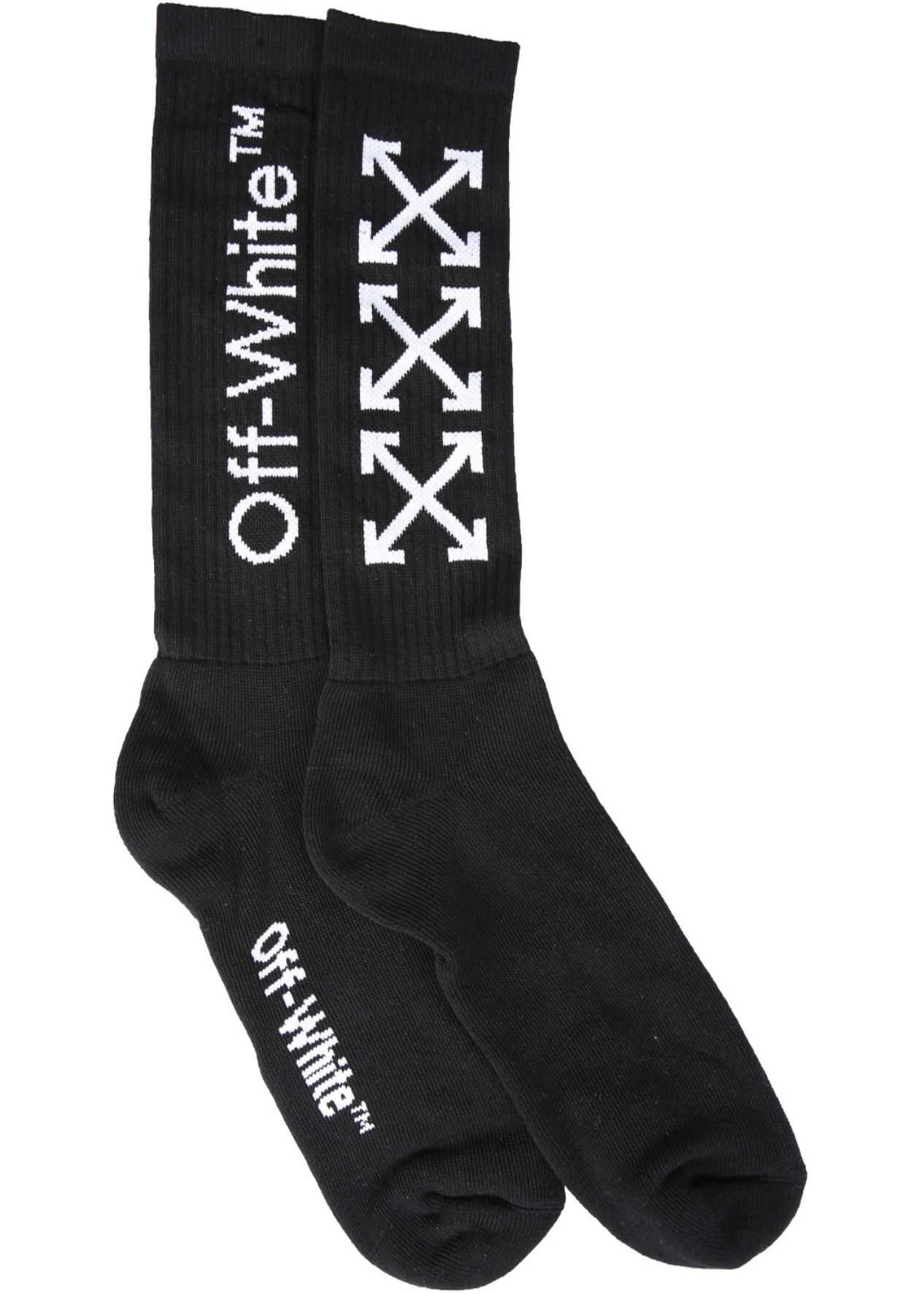 Off-White Socks With Logo BLACK imagine