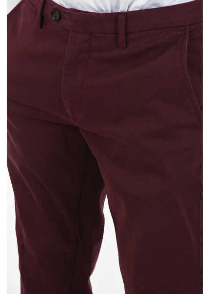 Pantaloni casual CORNELIANI Id Stretch Cotton Chinos Burgundy Barbati (BM 8112160) 3