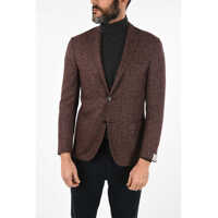 Sacouri CORNELIANI Virgin Wool Silk And Cashmere Single Breasted Reward Blazer