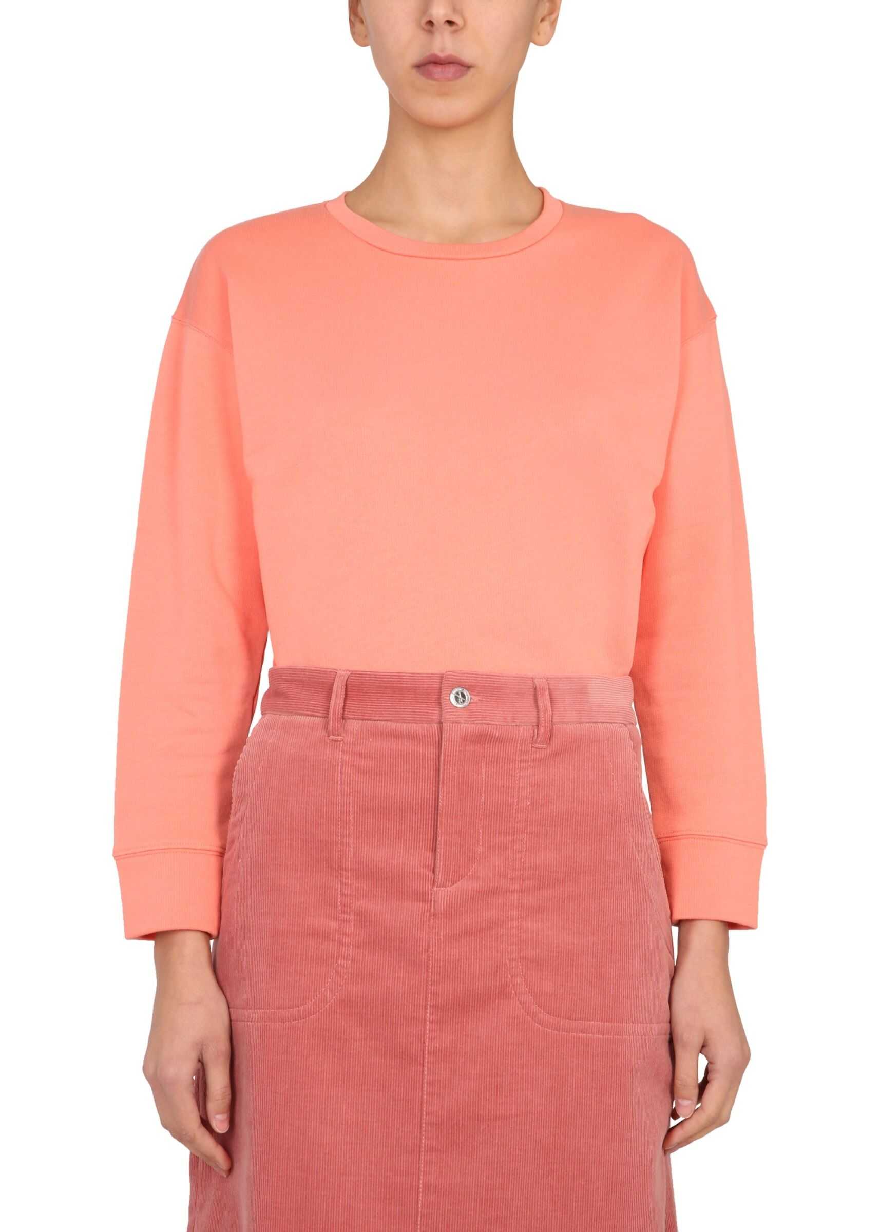 A.P.C. Crew Neck Sweatshirt PINK
