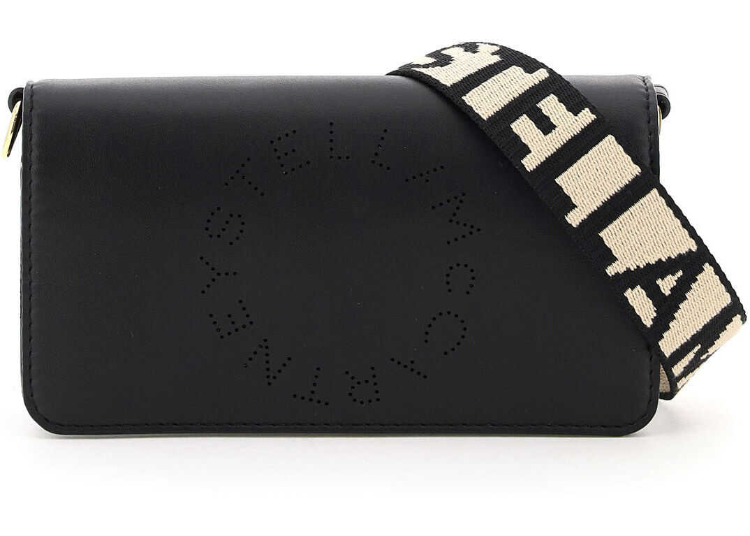 Stella McCartney Crossbody Mini Bag Star Logo Studs 700134 W8542 BLACK