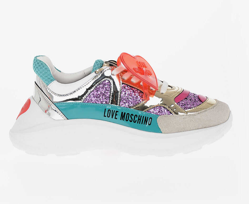 LOVE Glittered Low Sneakers
