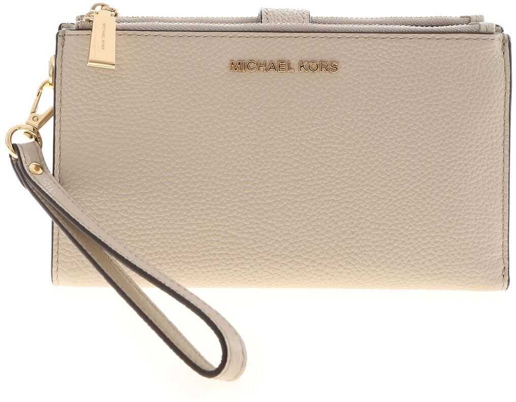 Wallet With Wrist Handle In Sand Color