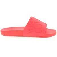 Slapi Logo Slippers In Coral Red Femei