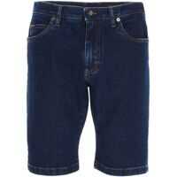 Pantaloni scurti Logo Patch Shorts Jeans In Blue Barbati