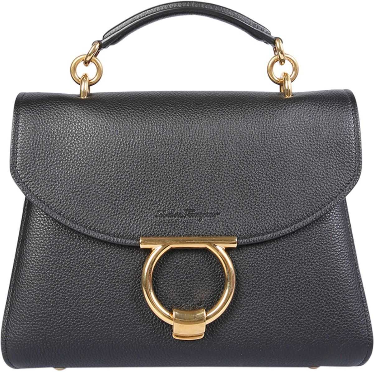 Salvatore Ferragamo Gancini Handbag BLACK