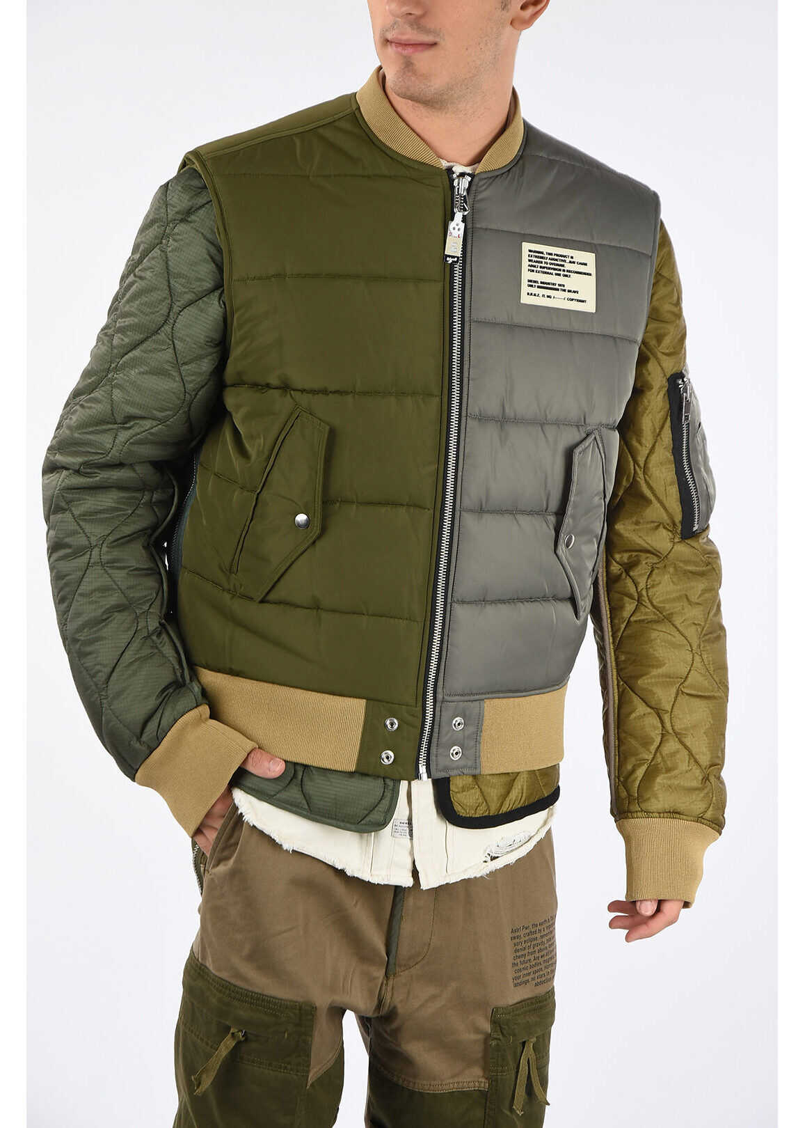 Diesel Quilted W-KOSLOV Bomber* GREEN