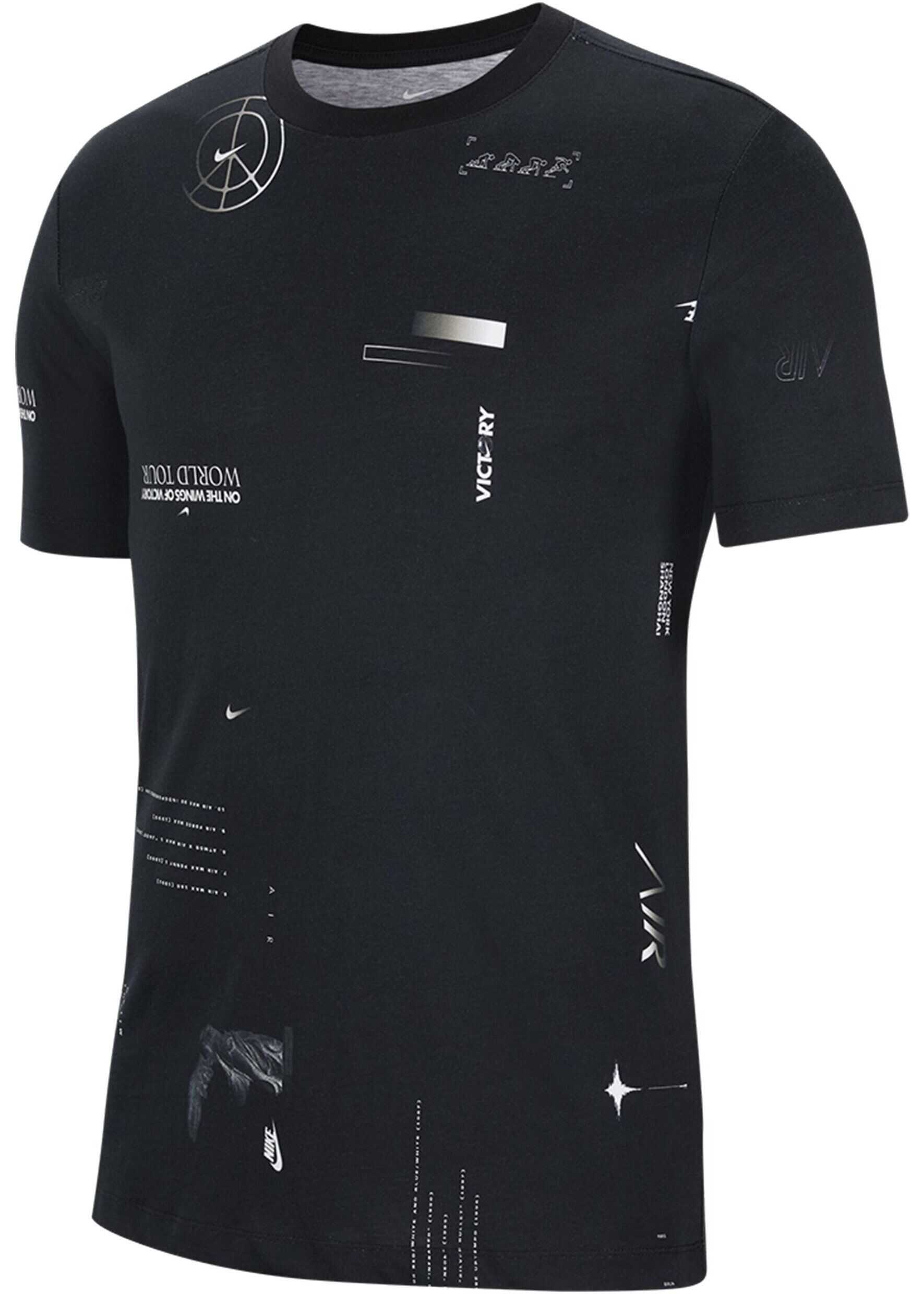 Nike M Nsw Ss Tee Music Aop CW0408* Negru