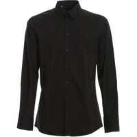 Camasi elegante Dolce & Gabbana Stretch Cotton Shirt In Black