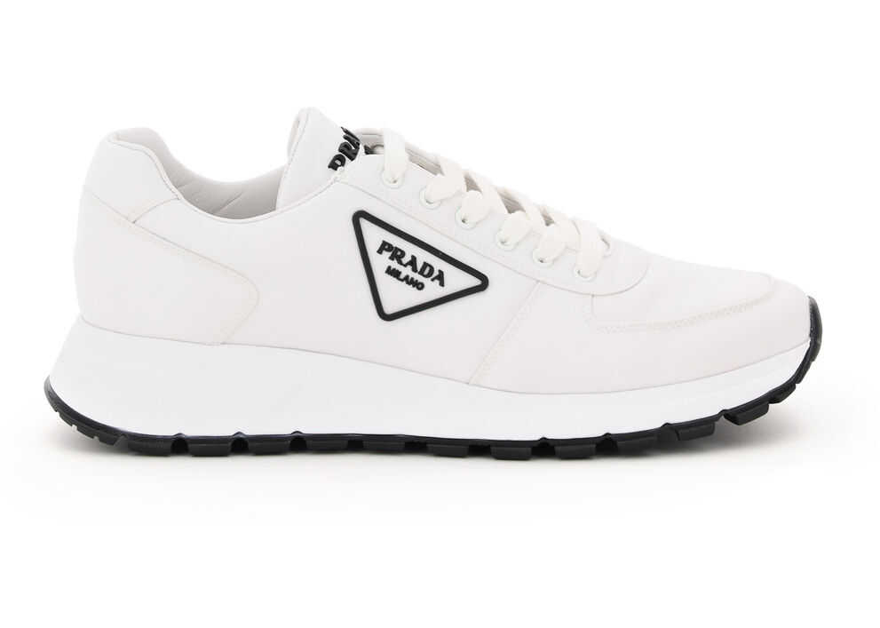 Prada Prax 01 Re-Nylon Gabardine Sneakers BIANCO